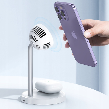 Docking Station, 2-in-1, Magnetic, for iPhone, Airpods, white Mcdodo