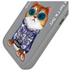 NIMMY ETUI CASE DO IPHONE 16 6.1 Z MOTYWEM CAT GLASSES STYLOWE OCHRONA