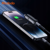 ÎNCÃRCÃTOR AUTO RAPID MCDODO PENTRU TELEFON USB-C LED + CABLU LIGHTNING