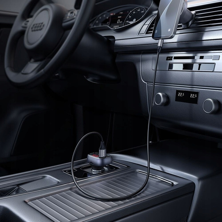 MCDODO TRANSMITER FM BLUETOOTH SAMOCHODOWY 2W1 ŁADOWARKA USB-A USB-C 72W
