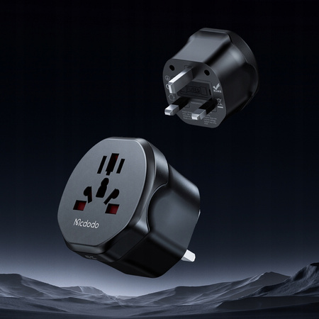 MCDODO UNIWERSALNY ADAPTER PODRÓŻNY PRZEJŚCIÓWKA UK DO EU US UK AU CN 2500W