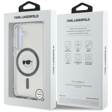 KARL LAGERFELD ETUI HARD CASE DO SAMSUNG GALAXY S25 Z PRINTEM KARL HEAD