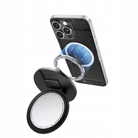 MCDODO STOJAK UCHWYT NA TELEFON MAGNETYCZNY Z LUSTERKIEM SKŁADANY CZARNY