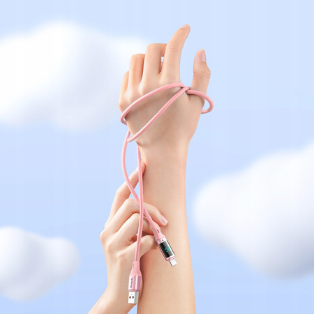 Mcdodo DIGITAL PRO USB to iPhone 12W 1.2m pink phone cable
