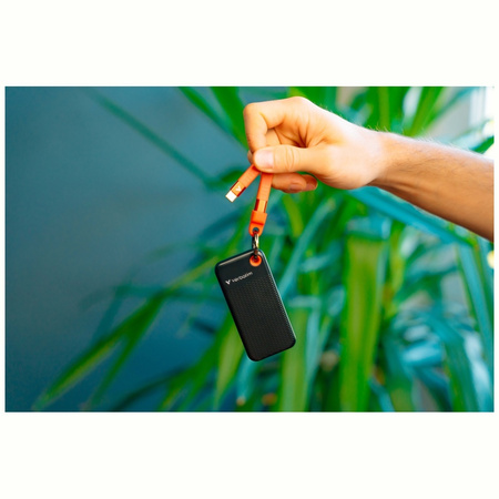 Dysk Zewnętrzny Verbatim Pocket SSD 1TB - brelok do kluczy z kablem USB-C 3.2 gen.2 czarno-pomarańczowy/black-orange 32193