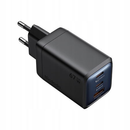 MCDODO Schnell-Wandladegerät, Netzteilwürfel, 3x USB-C PD, USB-A, GAN, 67 W
