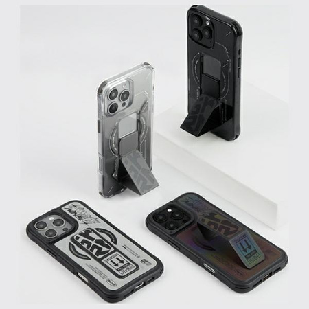 Skinarma etui Kira Kobai iPhone 16 Pro 6.3 Magnetic Charging Grip Stand hologram