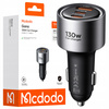 MCDODO SZYBKA ŁADOWARKA SAMOCHODOWA DO TELEFONU LAPTOPA 2X USB-C USB-A 130W