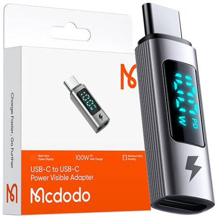 MCDODO-Adapter USB-C USB Typ C Schnellladefunktion 100W Messuhr