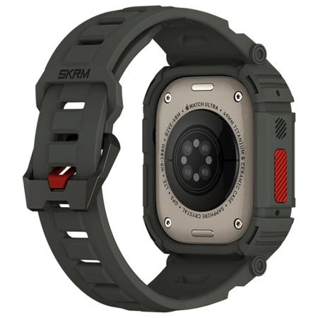Skinarma pasek+etui Mecha 2in1 Apple     Watch 49mm oliwkowy/olive