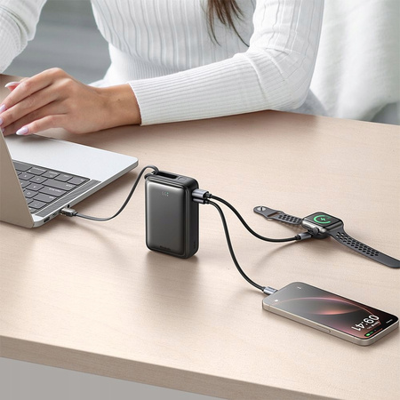 MCDODO POWERBANK 20000MAH DO TELEFONU Z WBUDOWANYM KABLEM 3 X USB-C USB-A
