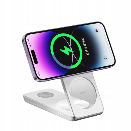 MCDODO STACJA DOKUJĄCA ŁADOWARKA INDUKCYJNA 3W1 DO IPHONE AIRPODS WATCH 15W