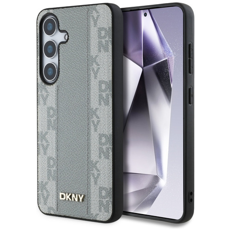 DKNY CASE DO MAGSAFE DO SAMSUNG GALAXY S25 SKÓRZANE ETUI WZÓR CHECKERED