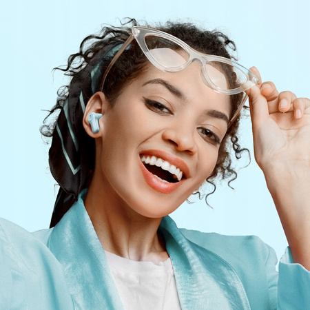 Cã?ti intraauriculare wireless Mcdodo cu carcasã ENC, albastre