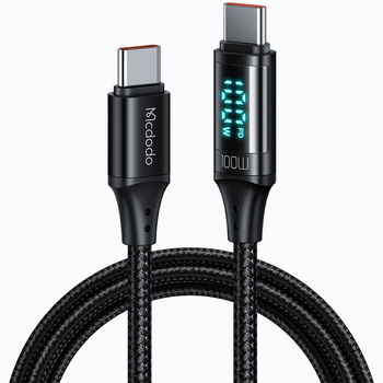 Mcdodo Kabel do telefonu z wyświetlaczem Digital PRO PD USB-C 100W 1,2m