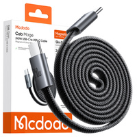 MCDODO KABEL USB-C USB-C SZYBKIE ŁADOWANIE ZWIJANY MAGNETYCZNY 240W 1M