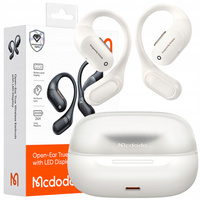 MCDODO SŁUCHAWKI BEZPRZEWODOWE ZAUSZNE BLUETOOTH 5.4 Z MIKROFONEM ETUI CLIP