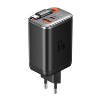 MCDODO SZYBKA ŁADOWARKA SIECIOWA ZASILACZ 3X USB-C PD USB GAN 67W KABEL 1M