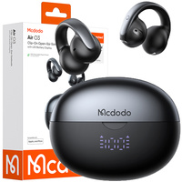 MCDODO SŁUCHAWKI BEZPRZEWODOWE DOUSZNE BLUETOOTH 5.4 Z MIKROFONEM ETUI CLIP
