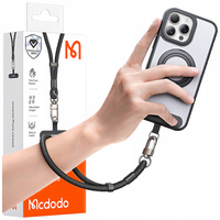 ?nur telefon MCDODO pentru mânã, inser?ie universalã, rezistentã, groasã, neagrã, 6 mm