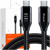 Cablu USB-C MCDODO cu încãrcare rapidã pentru MacBook, USB TIP C, 10 GBPS, 100 W, 4K, 1 m
